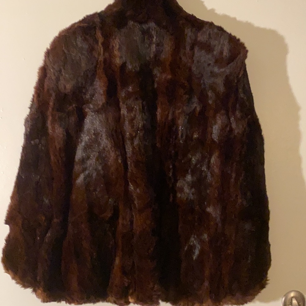 🔥✨Silver Fox Vintage Fur Cape Coat - Picture 14 of 17